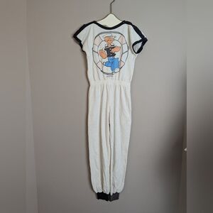 Vintage Popeye Lounge Jumper – No Size Tag – Elastic Waist – Super Soft Retro